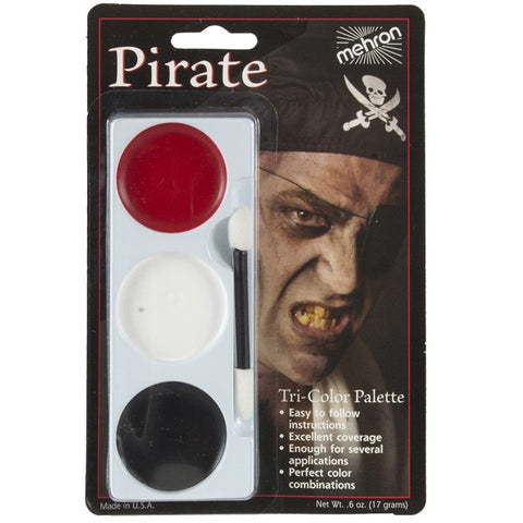 Mehron Tri-Colour Make Up Palette - Pirate