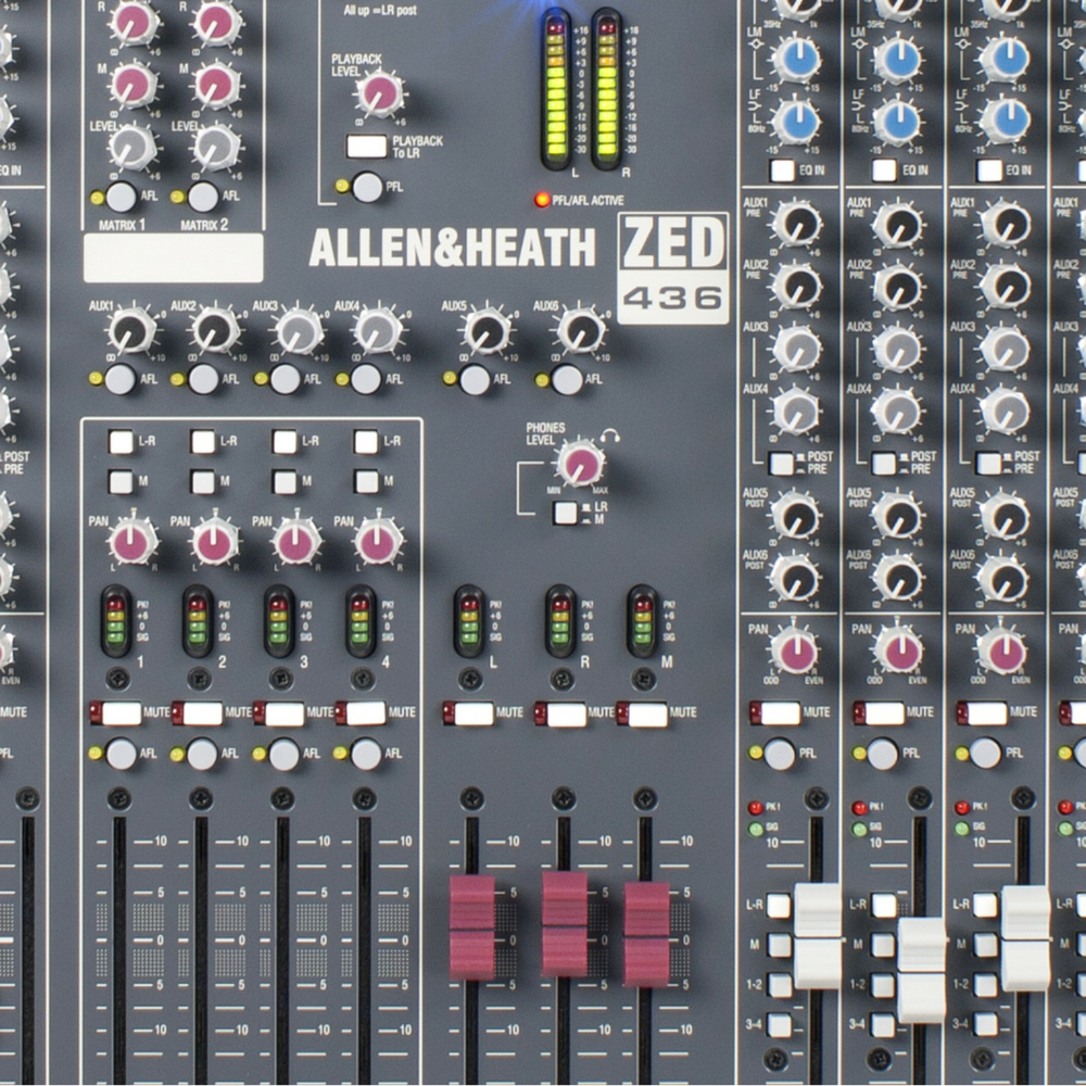 Allen & Heath ZED-436 Mixer – Macsound Electronics & Theatrical