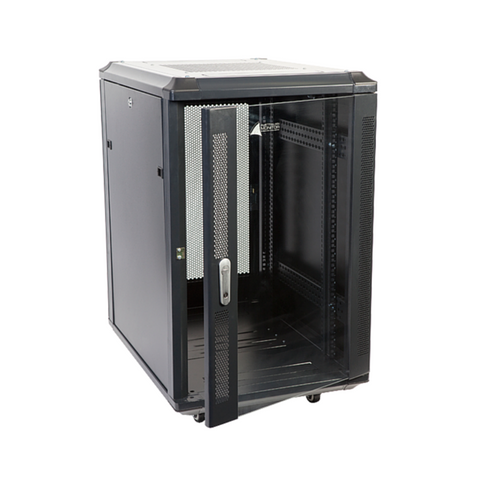 Australian Monitor INT18 Installation Equipment Rack 18RU Floor Standing 800mm deep - Macsound Electronics & Theatrical Supplies