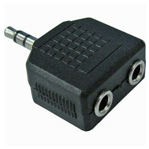 Daichi AD1210 3.5mm Stereo Plug to 2 x 3.5mm Stereo Sockets Connector - Macsound Electronics & Theatrical Supplies
