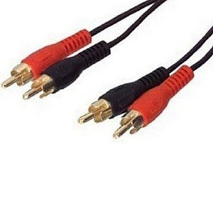 Daichi AL612 Stereo Audio Lead 2 x RCA Plugs to 2 x RCA Plugs 3m - Macsound Electronics & Theatrical Supplies