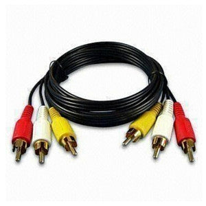 Daichi VC50 Stereo Audio/Video Lead 3 x RCA Plugs to 3 x RCA Plugs 1.5m - Macsound Electronics & Theatrical Supplies