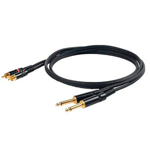 Die Hard DH535LU3 2RCA to 2 Jack Mono 6.3mm - 3m - Macsound Electronics & Theatrical Supplies