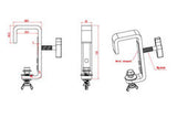 Event Lighting CLAMPG50 Steel Hook Clamp with Truss Protector - Macsound Electronics & Theatrical Supplies