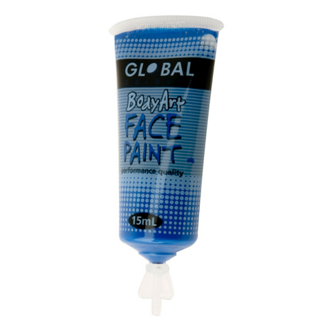Global Colours BodyArt Face & Body Paint 15ml - Deep Blue - Macsound Electronics & Theatrical Supplies