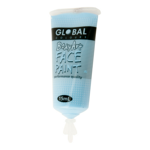Global Colours BodyArt Face & Body Paint 15ml - Light Blue - Macsound Electronics & Theatrical Supplies