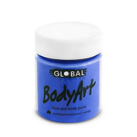 Global Colours BodyArt Face & Body Paint 45ml - Deep Blue - Macsound Electronics & Theatrical Supplies