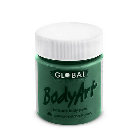 Global Colours BodyArt Face & Body Paint 45ml - Deep Green - Macsound Electronics & Theatrical Supplies