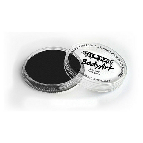 Global Colours Cake Makeup 32g - Black - Macsound Electronics & Theatrical Supplies