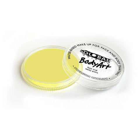 Global Colours Cake Makeup 32g - Light Yellow - Macsound Electronics & Theatrical Supplies