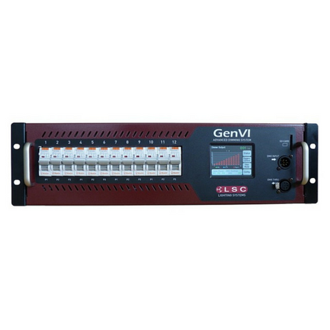 LSC GenVI 12 Channel 13A Dimmer Rack - Macsound Electronics & Theatrical Supplies