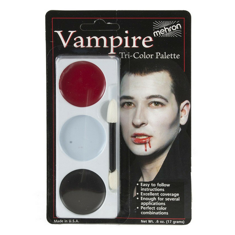 Mehron Tri-Colour Make Up Palette - Vampire