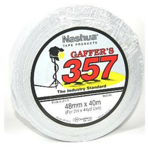 Nashua White Gaffer Tape 50mm x 40m - Macsound Electronics & Theatrical Supplies