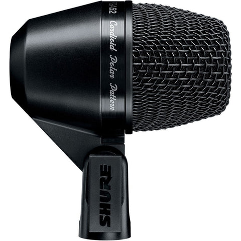 Shure PGA52XLR Instrument Cardioid Dynamic Microphone with XLR-XLR Cable - Macsound Electronics & Theatrical Supplies