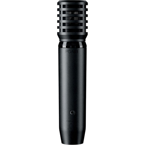 Shure PGA81XLR Instrument Cardioid Microphone Condenser with XLR-XLR Cable - Macsound Electronics & Theatrical Supplies