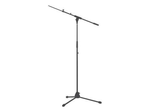 Australian Monitor ATC203 Tripod Microphone Stand with Telescopic Boom Arm - Macsound Electronics & Theatrical Supplies