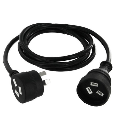 Soundking EXT5 Black Piggyback Extension Power Lead 5m - Macsound Electronics & Theatrical Supplies