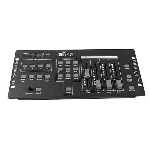 Chauvet DJ OBEY4 4 Channel DMX Controller - Macsound Electronics & Theatrical Supplies
