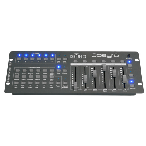 Chauvet DJ OBEY6 6 Channel DMX Controller - Macsound Electronics & Theatrical Supplies