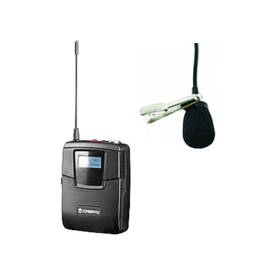 Chiayo SM6100/MC16 Bodypack Transmitter with Lapel Microphone - Macsound Electronics & Theatrical Supplies