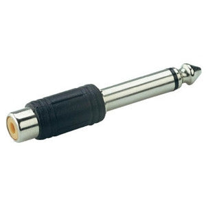 Daichi AD23 6.3mm Mono Plug to RCA Socket Adaptor - Macsound Electronics & Theatrical Supplies