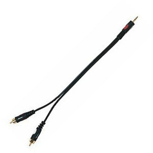 Die Hard DH635 Jack Stereo 3.5mm to 2 RCA - .3m - Macsound Electronics & Theatrical Supplies