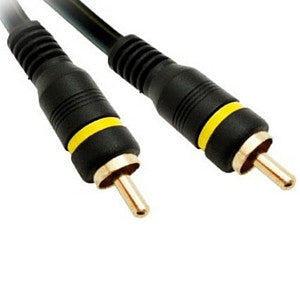Dueltek 1RCA-BK-20 RCA Male to RCA Male Lead 20m - Macsound Electronics & Theatrical Supplies