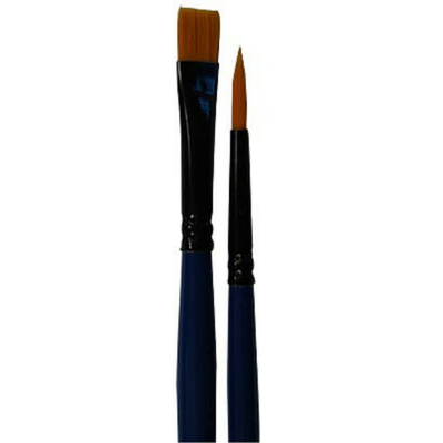 Global Colours BodyArt Face Paint Brush Set 2 Pack - Macsound Electronics & Theatrical Supplies