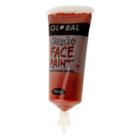 Global Colours BodyArt Face & Body Paint 15ml - Brown - Macsound Electronics & Theatrical Supplies