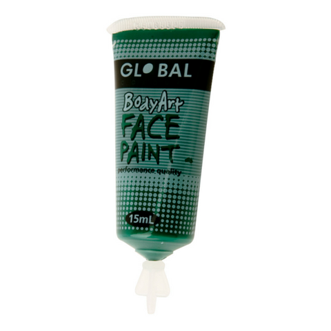 Global Colours BodyArt Face & Body Paint 15ml - Deep Green - Macsound Electronics & Theatrical Supplies