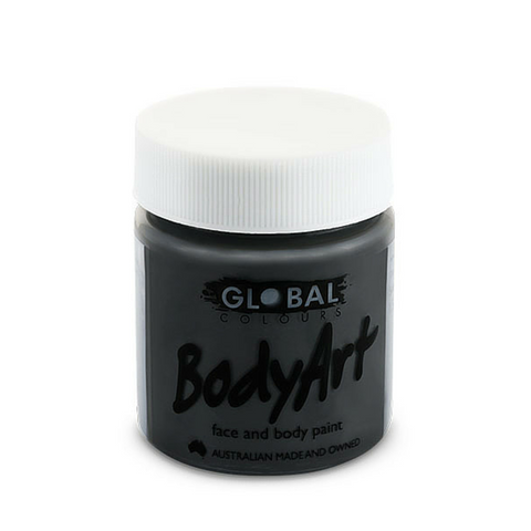 Global Colours BodyArt Face & Body Paint 45ml - Black - Macsound Electronics & Theatrical Supplies