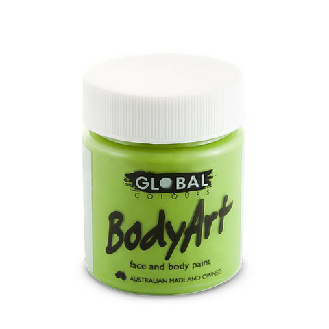 Global Colours BodyArt Face & Body Paint 45ml - Light Green - Macsound Electronics & Theatrical Supplies