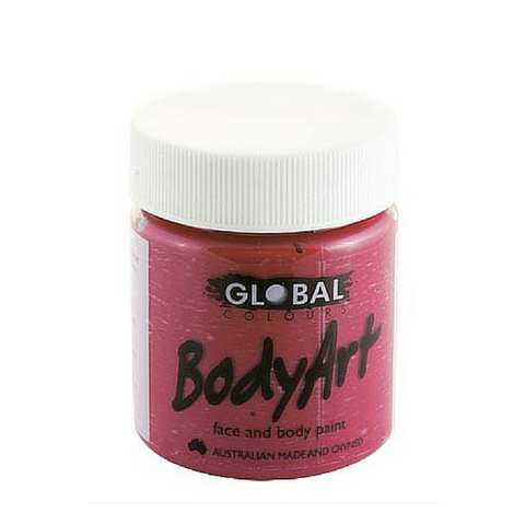 Global Colours BodyArt Face & Body Paint 45ml - Maroon - Macsound Electronics & Theatrical Supplies