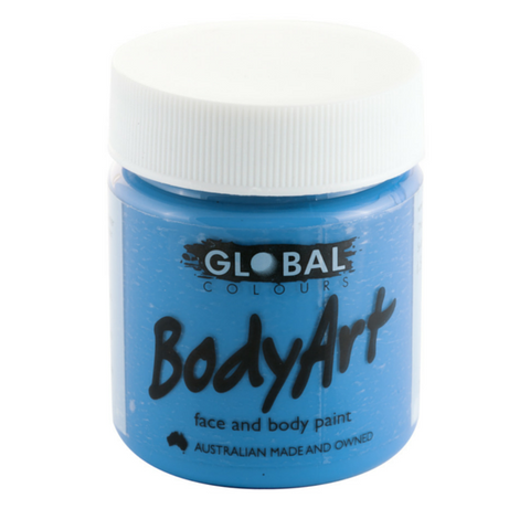 Global Colours BodyArt Face & Body Paint 45ml     - Murf Blue - Macsound Electronics & Theatrical Supplies