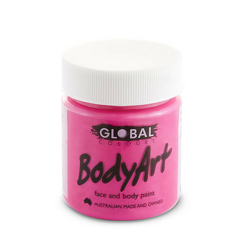 Global Colours BodyArt Face & Body Paint 45ml - Neon Pink - Macsound Electronics & Theatrical Supplies