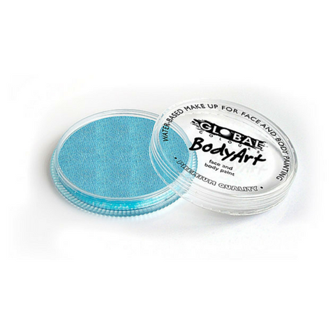 Global Colours Cake Makeup 32g - Pearl Blue - Macsound Electronics & Theatrical Supplies