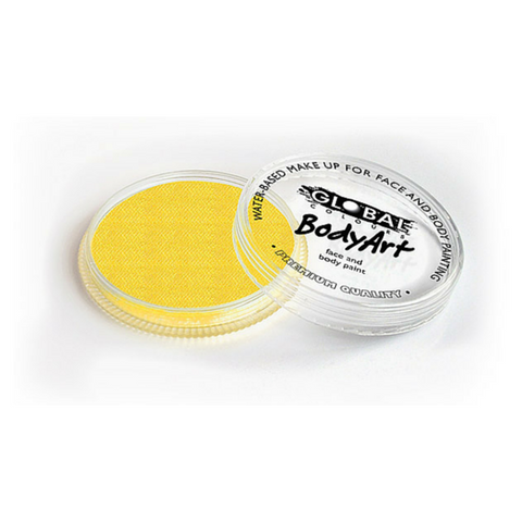 Global Colours Cake Makeup 32g - Pearl Yellow - Macsound Electronics & Theatrical Supplies