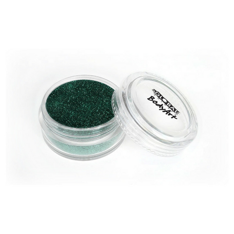 Global Colours BodyArt Cosmetic Glitter 4g - Dark Green - Macsound Electronics & Theatrical Supplies