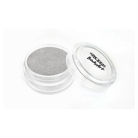Global Colours BodyArt Cosmetic Glitter 4g - Silver - Macsound Electronics & Theatrical Supplies
