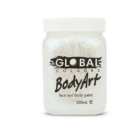 Global Colours BodyArt Face & Body Paint 200ml - Ultra Glitter - Macsound Electronics & Theatrical Supplies