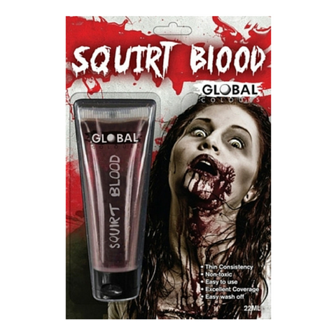 Global Colours BodyArt Squirt Blood 22ml - Macsound Electronics & Theatrical Supplies