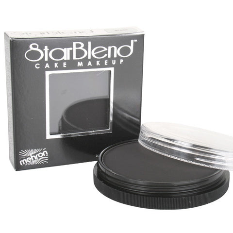 Mehron Starblend Cake Makeup - Black - Macsound Electronics & Theatrical Supplies