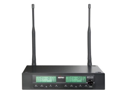 Mipro ACT312 1/2-Rack Dual-Channel Diversity Wireless Receiver - Macsound Electronics & Theatrical Supplies