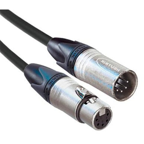 5 Pin DMX Lead w/ Neutrik Connectors 5m - Macsound Electronics & Theatrical Supplies