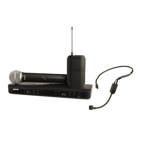 Shure BLX1288/P31 Wireless Dual Handheld & Headset Microphone System - Macsound Electronics & Theatrical Supplies