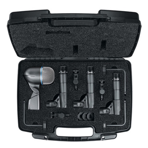 Shure DMK57-52 Drum Microphone Kit - 3x SM57; 1x BETA52A 3x A56D Mounts + Case - Macsound Electronics & Theatrical Supplies