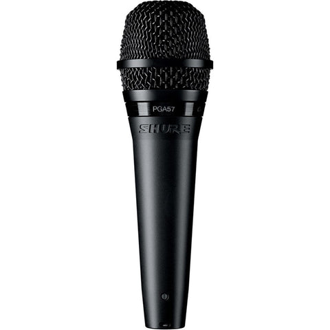 Shure PGA57XLR Microphone Dynamic Lo Z Instrument Cardioid + XLR-XLR Cable - Macsound Electronics & Theatrical Supplies