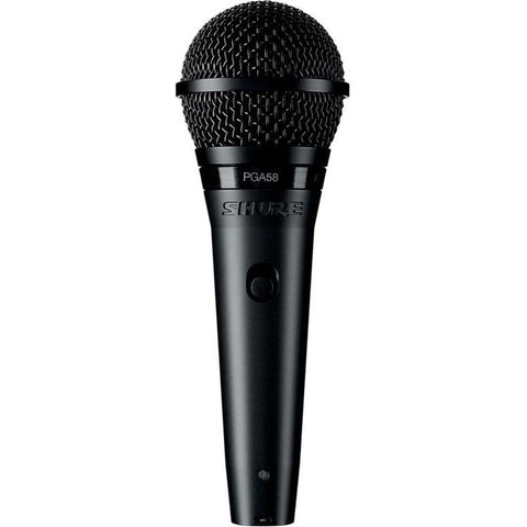 Shure PGA58XLR Vocal Cardioid Dynamic Microphone with XLR-XLR Cable - Macsound Electronics & Theatrical Supplies