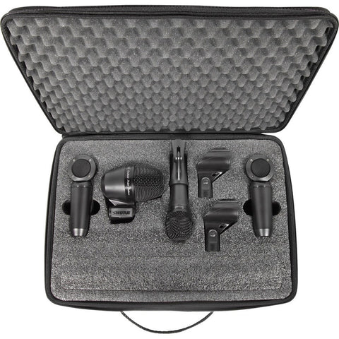 Shure PGASTKIT4 PGA 4 piece Studio Microphone Kit; Cables and Carry Case - Macsound Electronics & Theatrical Supplies